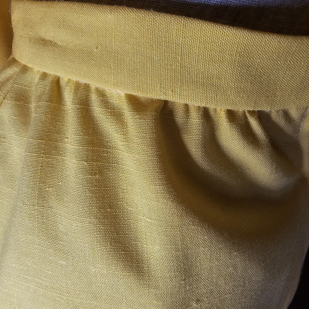 Vintage Yellow Skirt Suit Set Women's Size 4 1970s Retro Office Union Made in US
